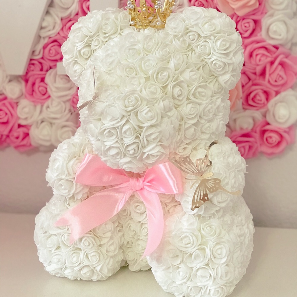 16”roses bear